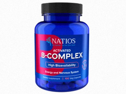 Natios Activated B Complex, Aktívne formy vitamínov B, 100 vegánskych kapsúl 1