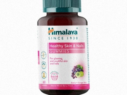 18692 himalaya healthy skin nails gummies gumi ky pro zdravou plet a nehty pr i rodni lesni ovoce 60 gumi ku