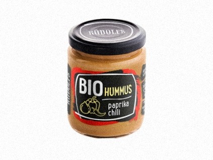 Rudolfs BIO Hummus nátierka cícerová s paprikou a chilli, 230 g