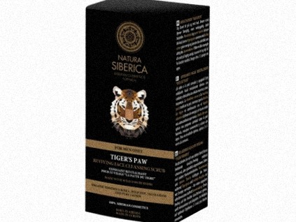 Natura Siberica For Men Tiger’s Paw, Reviving Face Cleansing Scrub, 150 ml  Revitalizačný čistiaci peeling Tigria laba