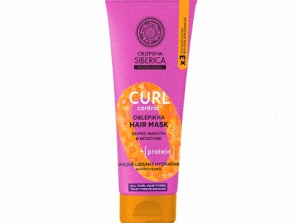 Natura Siberica Curl Control Oblepikha Hair Mask, 200 ml  Proteínová maska ​​pre kučeravé vlasy