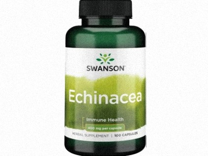 Swanson Echinacea purpurová, 400 mg, 100 kapsúl