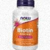 NOW FOODS Biotin, 5000 ug, 120 rastlinných kapsúl